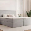 Łóżko kontynentalne z pojemnikami i topperem Solara II 120x200 cm – wspiera kręgosłup