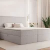Łóżko kontynentalne z pojemnikami i topperem Solara II 120x200 cm – wspiera kręgosłup