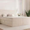 Łóżko kontynentalne z pojemnikami i topperem Solara II 120x200 cm – wspiera kręgosłup