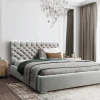 Łóżko tapicerowane Lavish 160x200 cm – z pojemnikiem, plamoodporne
