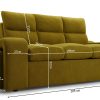 Sofa tradycyjna tapicerowana rozkładana do przodu Sonica