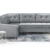 Narożnik Tapicerowany z Funkcją Spania na Nogach Bellio - Elegancka Kanapa dla Rodziny z Akcentami Glamour