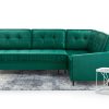 Narożnik Tapicerowany z Funkcją Spania na Nogach Bellio - Elegancka Kanapa dla Rodziny z Akcentami Glamour