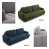 Sofa Tapicerowana Rozkładana Chocoa - Nowoczesna Kanapa 3-Osobowa z Funkcją Spania
