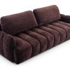 Sofa Tapicerowana Rozkładana Chocoa - Nowoczesna Kanapa 3-Osobowa z Funkcją Spania