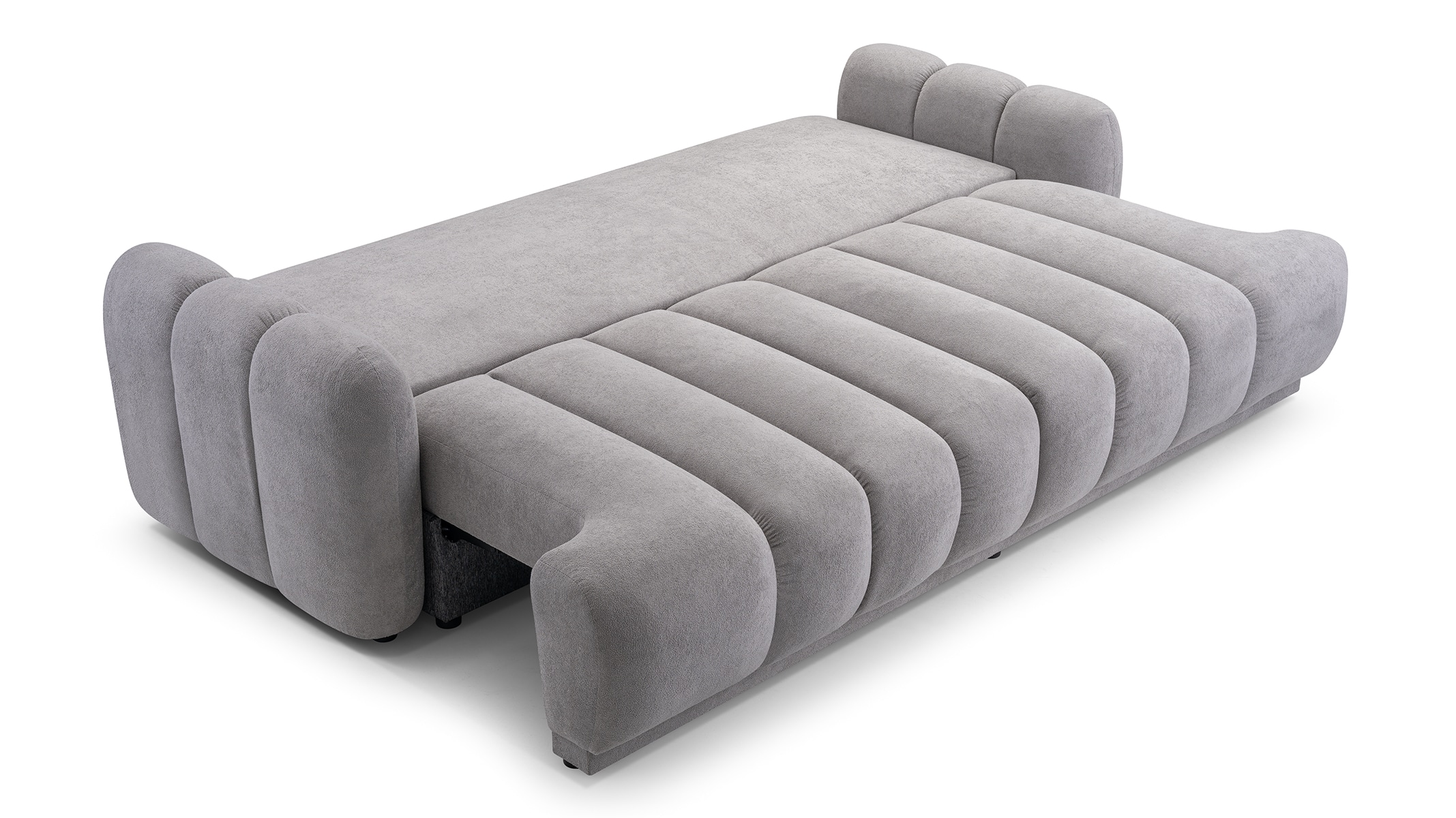 Sofa Tapicerowana Rozkładana Chocoa - Nowoczesna Kanapa 3-Osobowa z Funkcją Spania