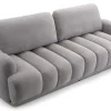 Sofa Tapicerowana Rozkładana Chocoa - Nowoczesna Kanapa 3-Osobowa z Funkcją Spania