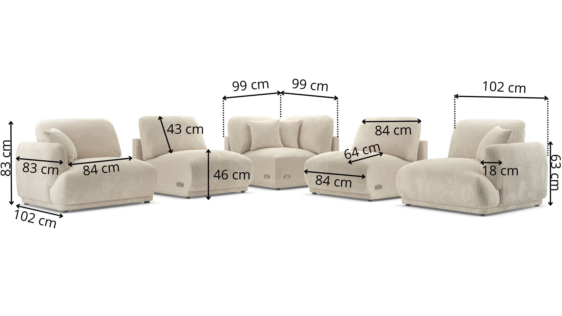 Element modułowy Dulano 83