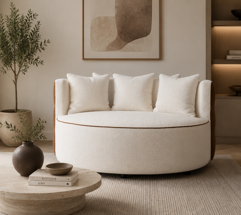 Nowoczesna okrągła sofa Vikka