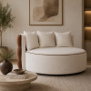 Nowoczesna okrągła sofa Vikka