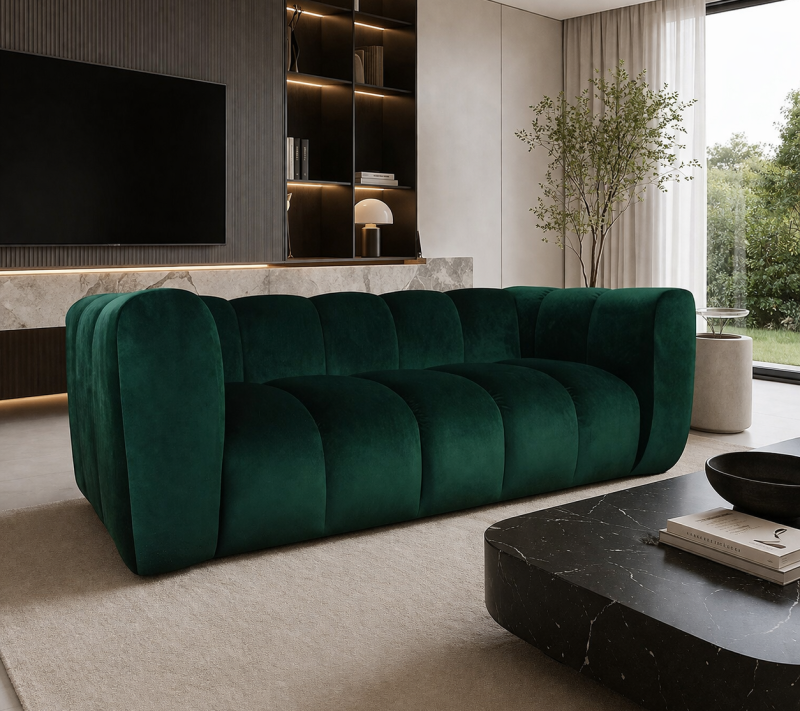 Nowoczesna sofa tapicerowana dwuosobowa Arand 2