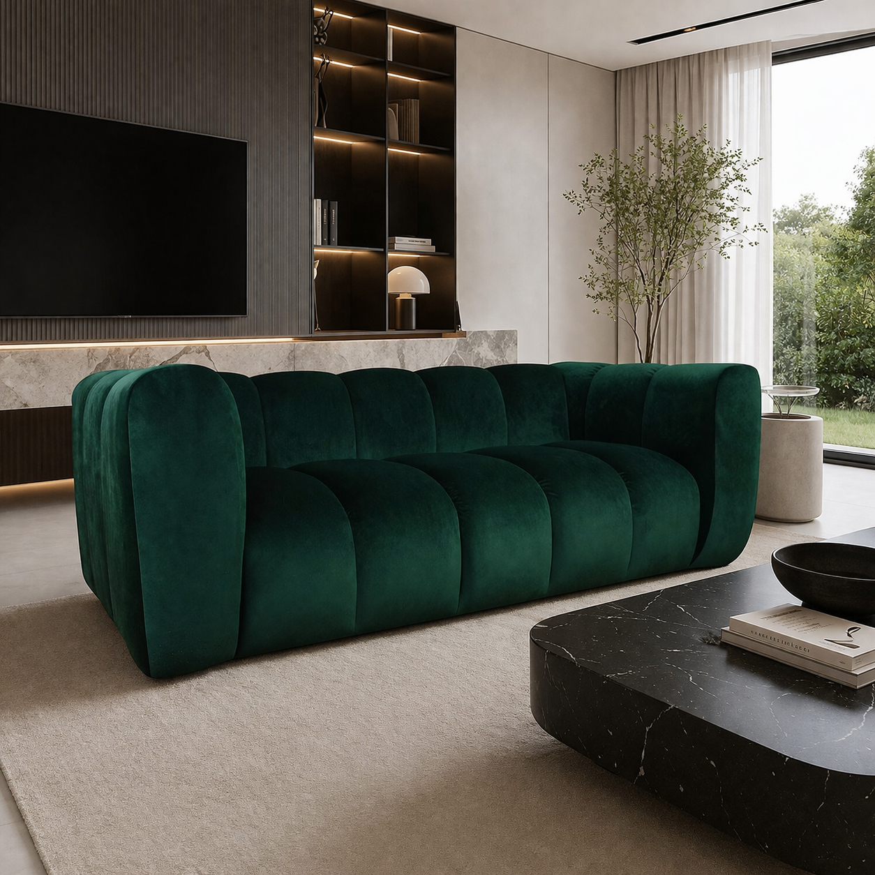 Nowoczesna sofa tapicerowana dwuosobowa Arand 2