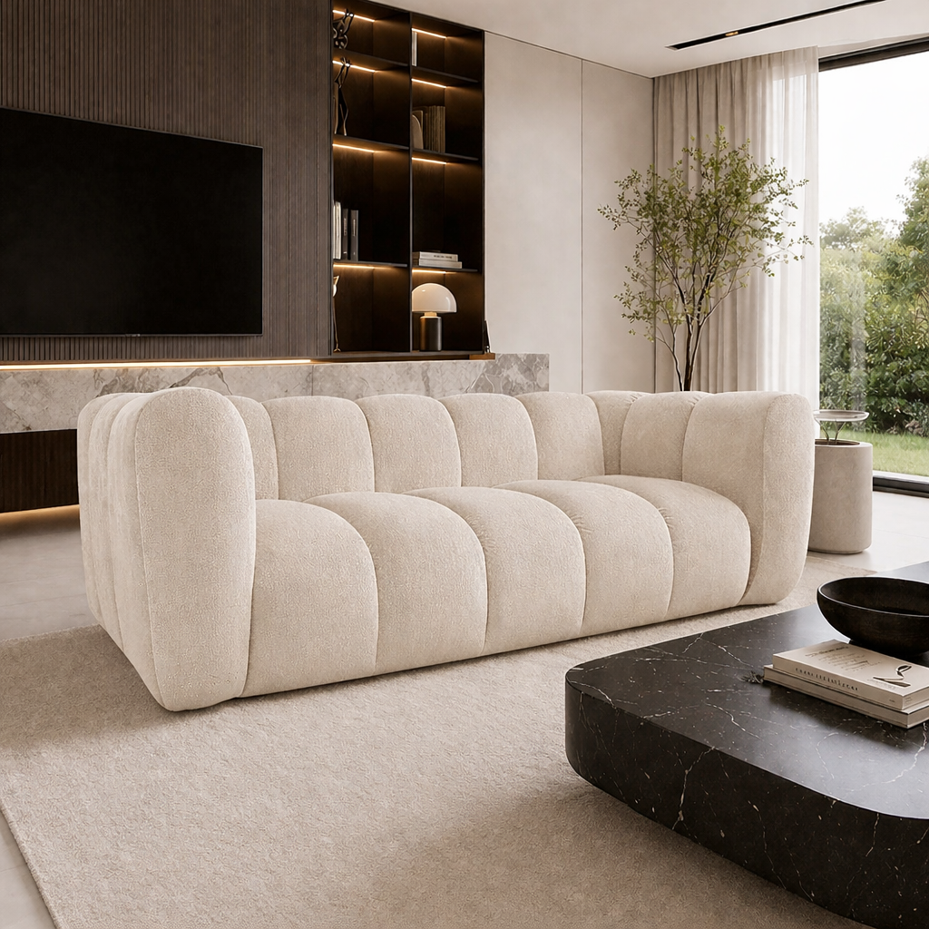 Nowoczesna sofa tapicerowana dwuosobowa Arand 2