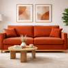 Nowoczesna sofa tapicerowana loftowa Bison – trzyosobowa kanapa do salonu