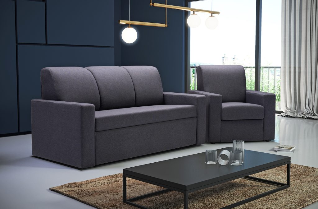 Sofa tradycyjna rozkładana do przodu Lucaro