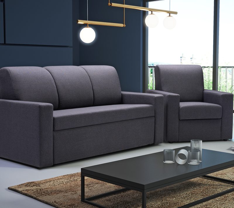 Sofa tradycyjna rozkładana do przodu Lucaro