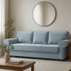 Sofa tapicerowana rozkładana z lamówką Brioso