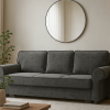 Sofa tapicerowana rozkładana z lamówką Brioso
