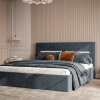 Łóżko tapicerowane Slim LOREN 160x200 cm – z pojemnikiem, tkanina hydrofobowa