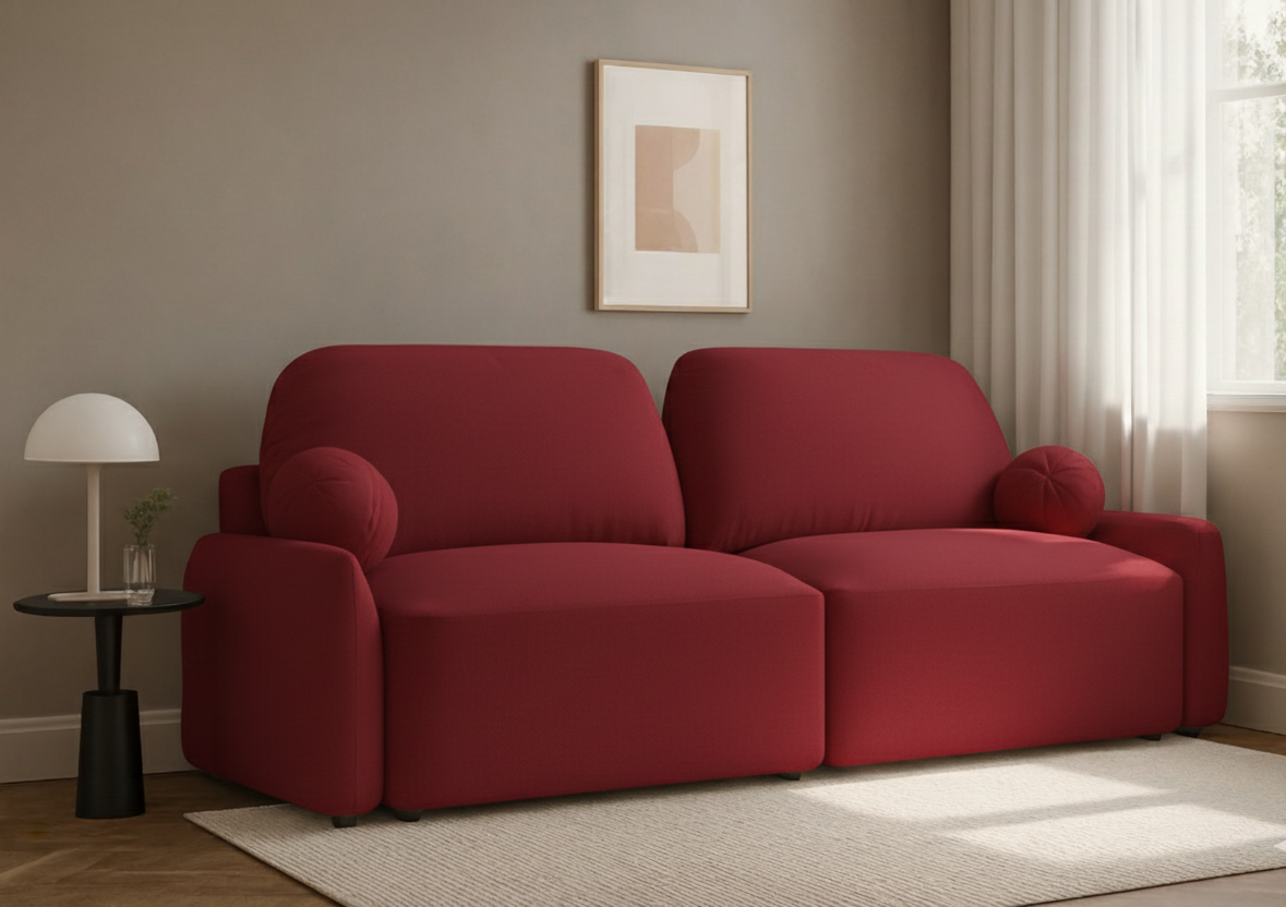 Sofa tapicerowana rozkładana Coral z funkcją spania - nowoczesna kanapa do salonu