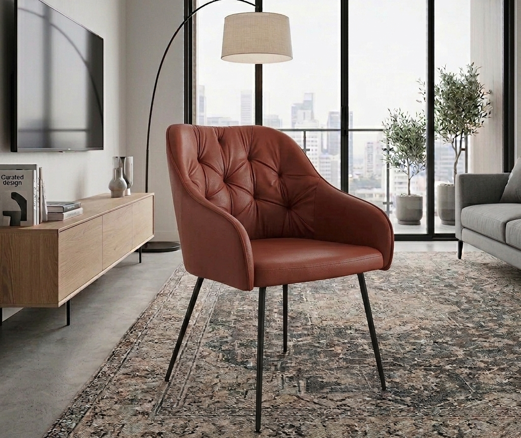 Fotel Adelton czarny – ergonomiczny komfort