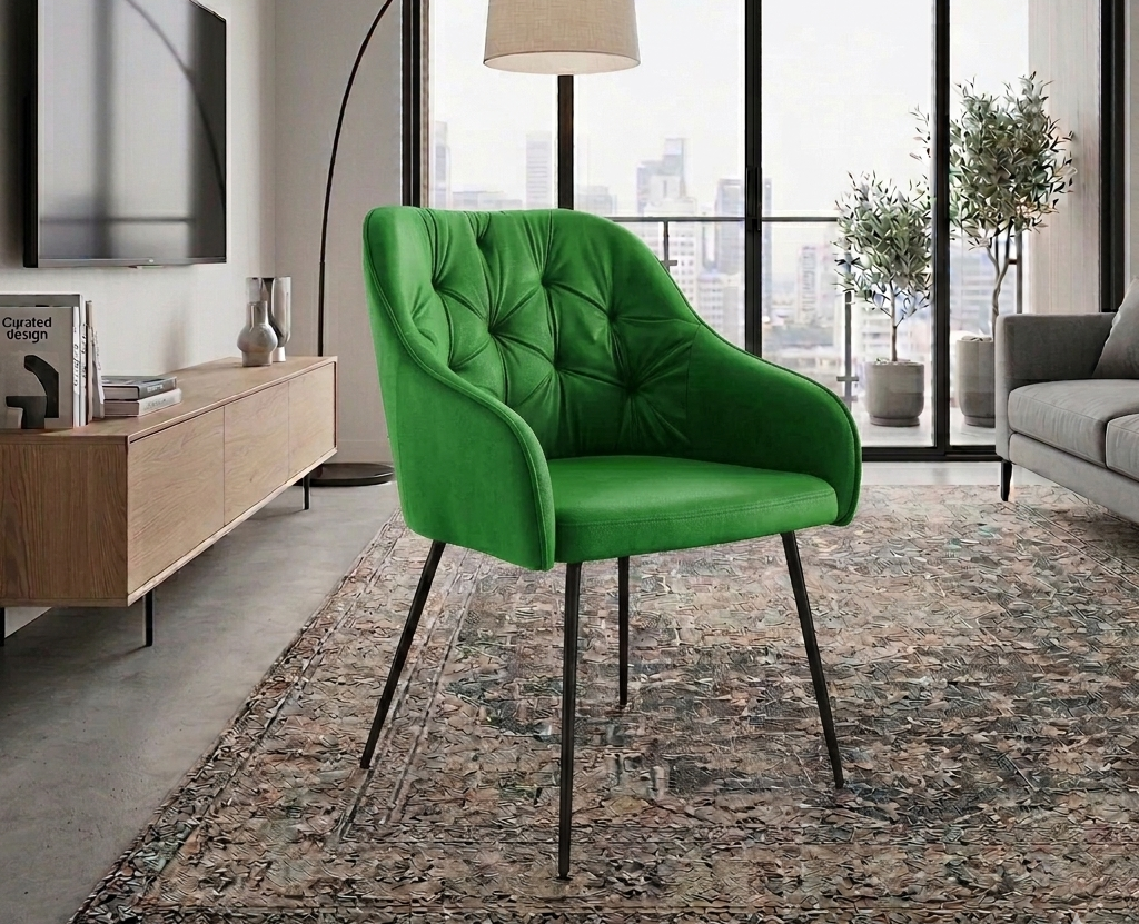 Fotel Adelton czarny – ergonomiczny komfort