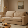 Nowoczesna sofa tapicerowana loftowa Bison – trzyosobowa kanapa do salonu