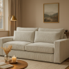 Nowoczesna sofa tapicerowana loftowa Bison – trzyosobowa kanapa do salonu