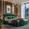 Łóżko tapicerowane LABAMA Slim 160x200 cm – z pojemnikiem, tkanina hydrofobowa