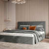 Łóżko tapicerowane Slim LOREN 160x200 cm – z pojemnikiem, tkanina hydrofobowa