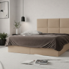 Łóżko kontynentalne z pojemnikami i topperem BESCO 2 160x200 cm – wspiera kręgosłup