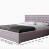 Łóżko tapicerowane z pojemnikiem Lifo Slim 160x200 cm – łatwe czyszczenie