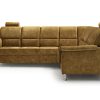 Narożnik Rozkładany z Funkcją Spania Cobrel - Nowoczesny Mebel Tapicerowany z Pojemnikiem
