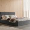 Łóżko tapicerowane Sorelli Slim 160x200 cm – z pojemnikiem, hydrofobowe