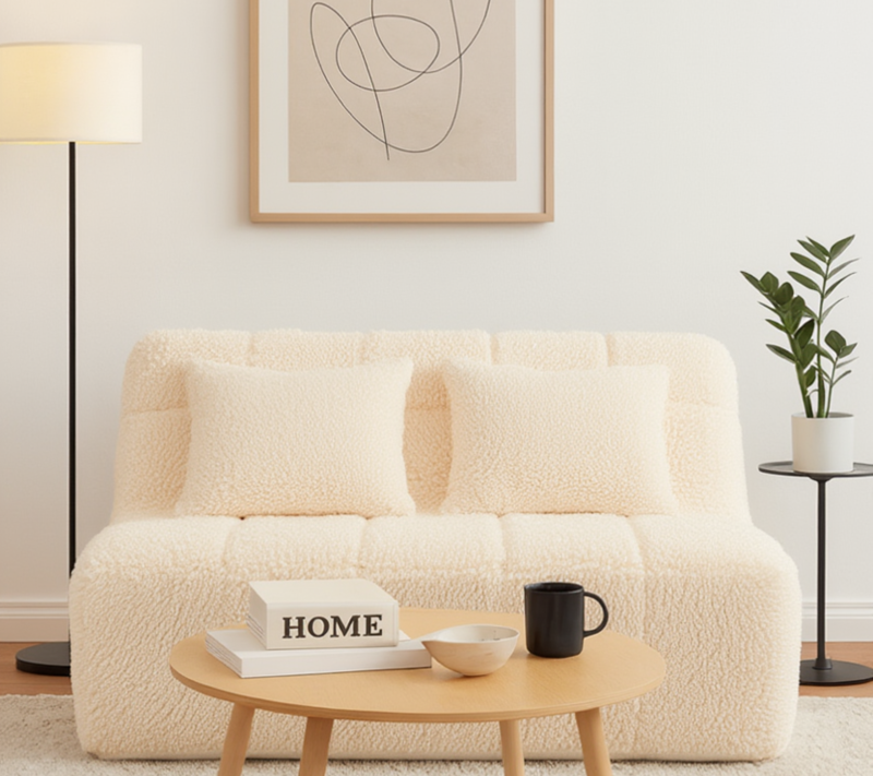 Sofa Tapicerowana Linea bez funkcji spania - Nowoczesna Minimalistyczna Kanapa do Pokoju