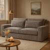 Nowoczesna sofa tapicerowana loftowa Bison – trzyosobowa kanapa do salonu