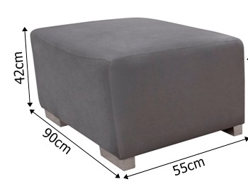 Sofa tapicerowana rozkładana 3 osobowa z pufą Amoro + pufa