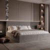 Łóżko tapicerowane Vizano Slim 160x200 cm – z pojemnikiem, łatwe czyszczenie