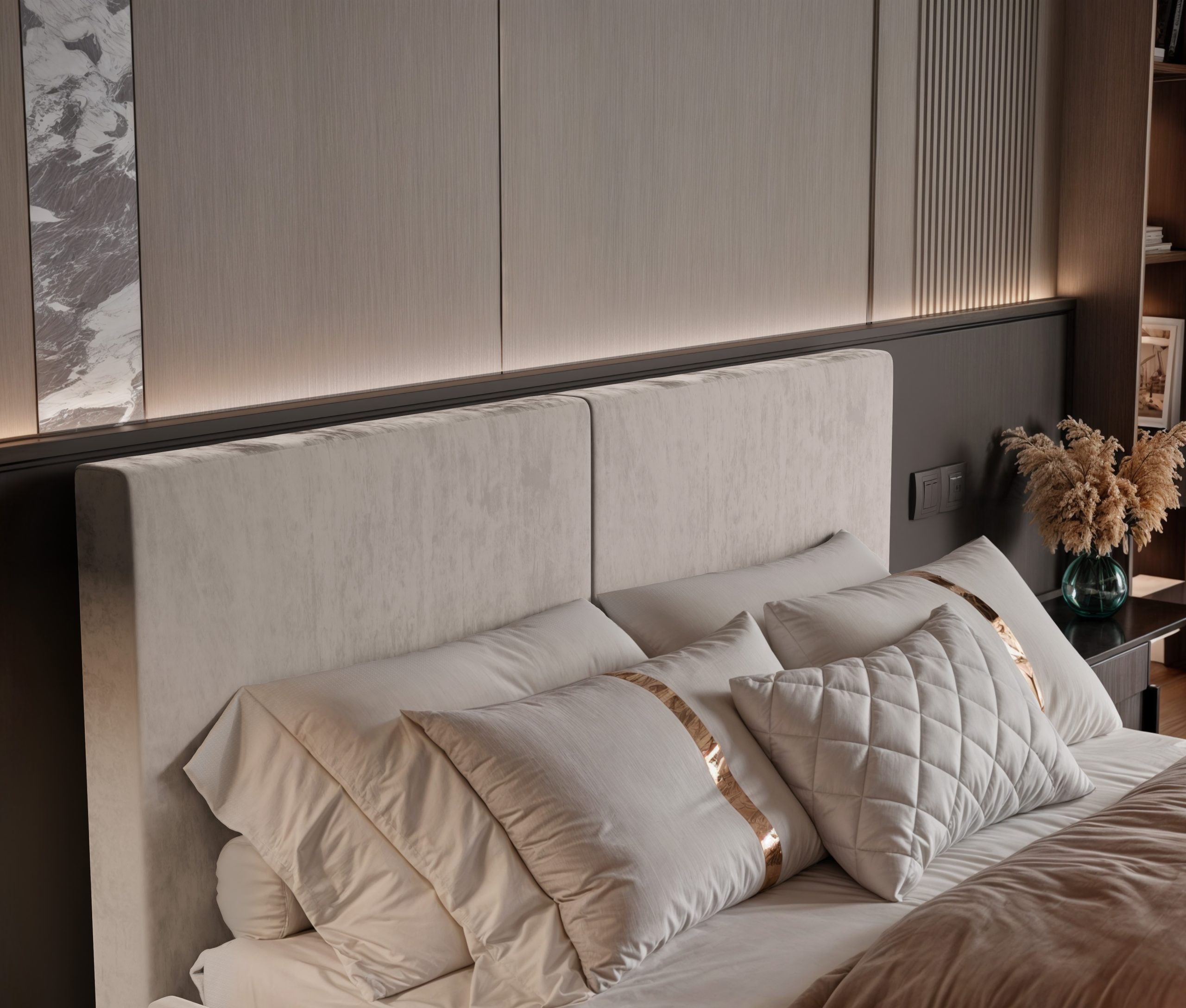 Łóżko tapicerowane Vizano Slim 160x200 cm – z pojemnikiem, łatwe czyszczenie