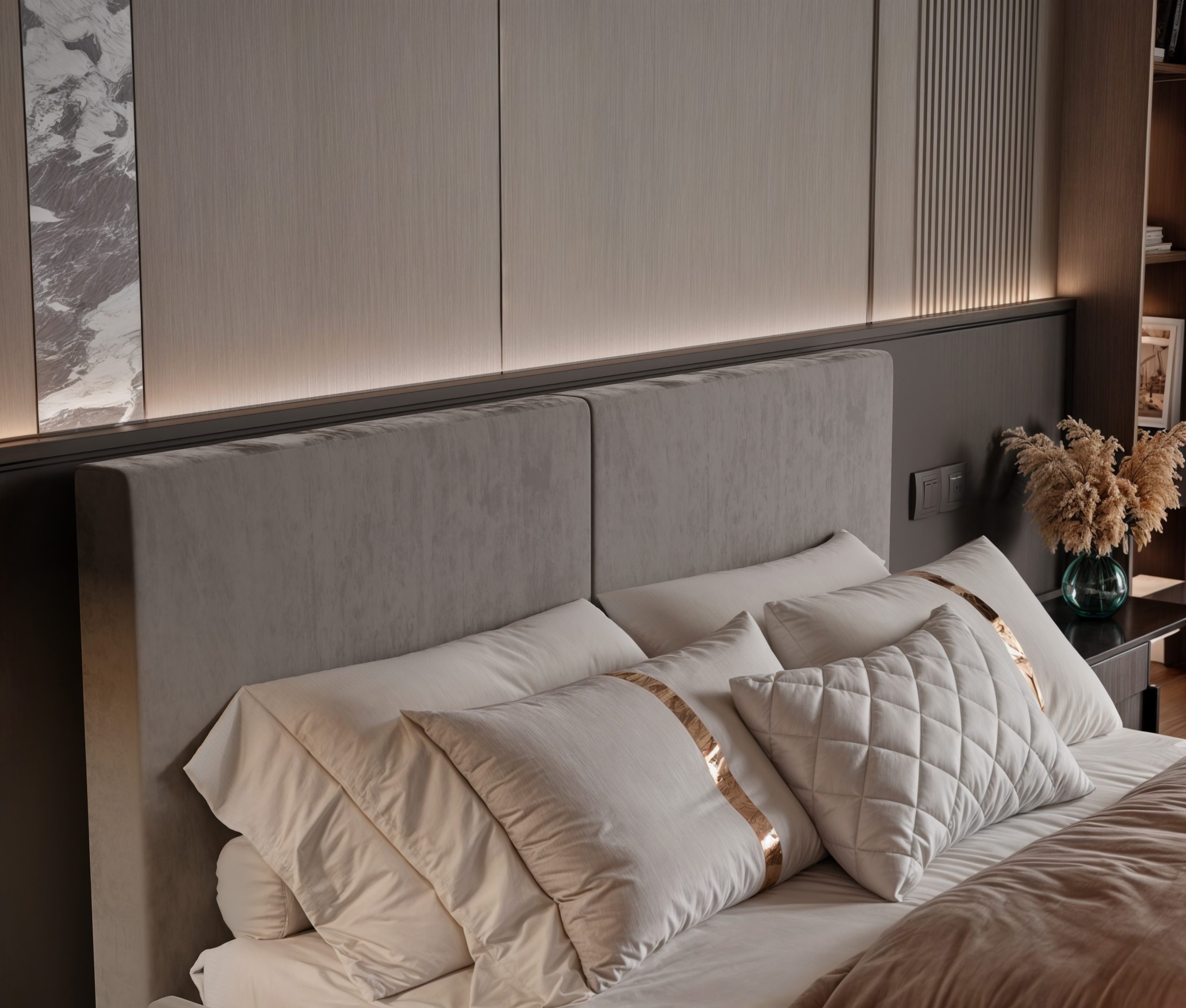 Łóżko tapicerowane Vizano Slim 160x200 cm – z pojemnikiem, łatwe czyszczenie