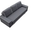 Sofa tapicerowana rozkładana z lamówkami 251 cm Manta A