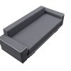Sofa tapicerowana rozkładana z lamówkami 251 cm Manta A