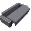 Sofa tapicerowana rozkładana z lamówkami 251 cm Manta A