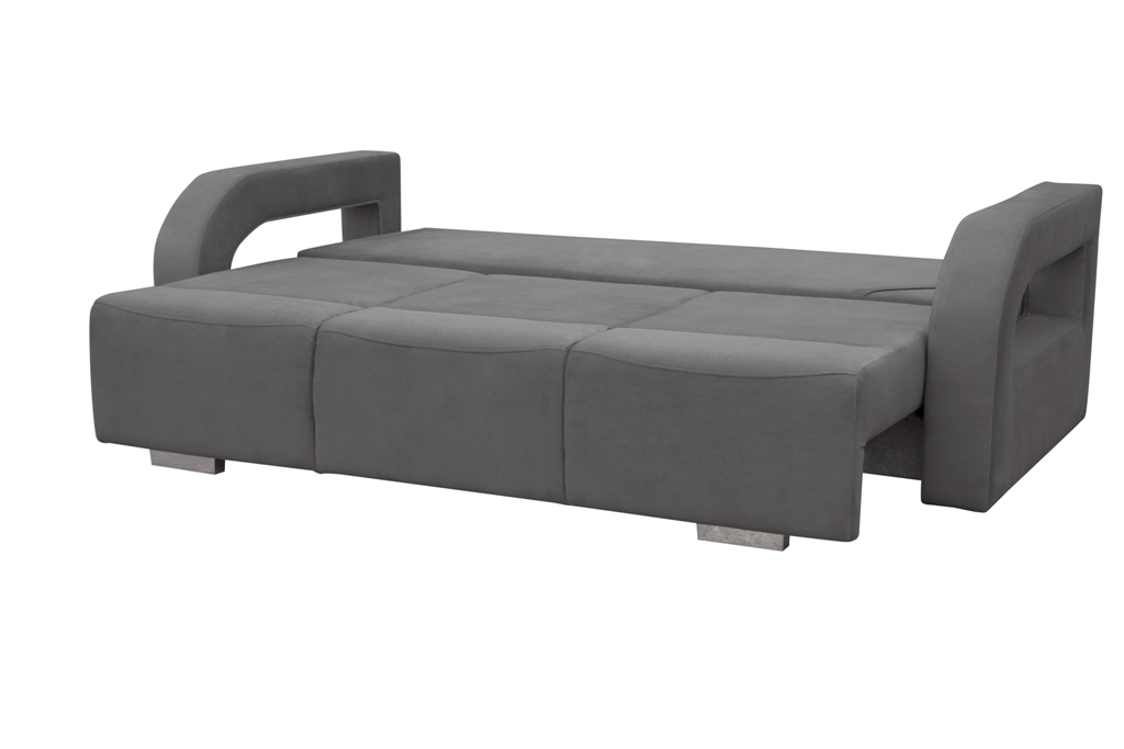 Sofa tapicerowana rozkładana 3 osobowa z pufą Amoro + pufa