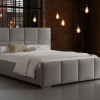 Łóżko tapicerowane LORADO SLIM z pojemnikiem 160x200 cm – tkanina hydrofobowa