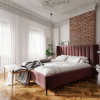 Łóżko tapicerowane Lavita Slim 140x200 cm – smukłe z pojemnikiem