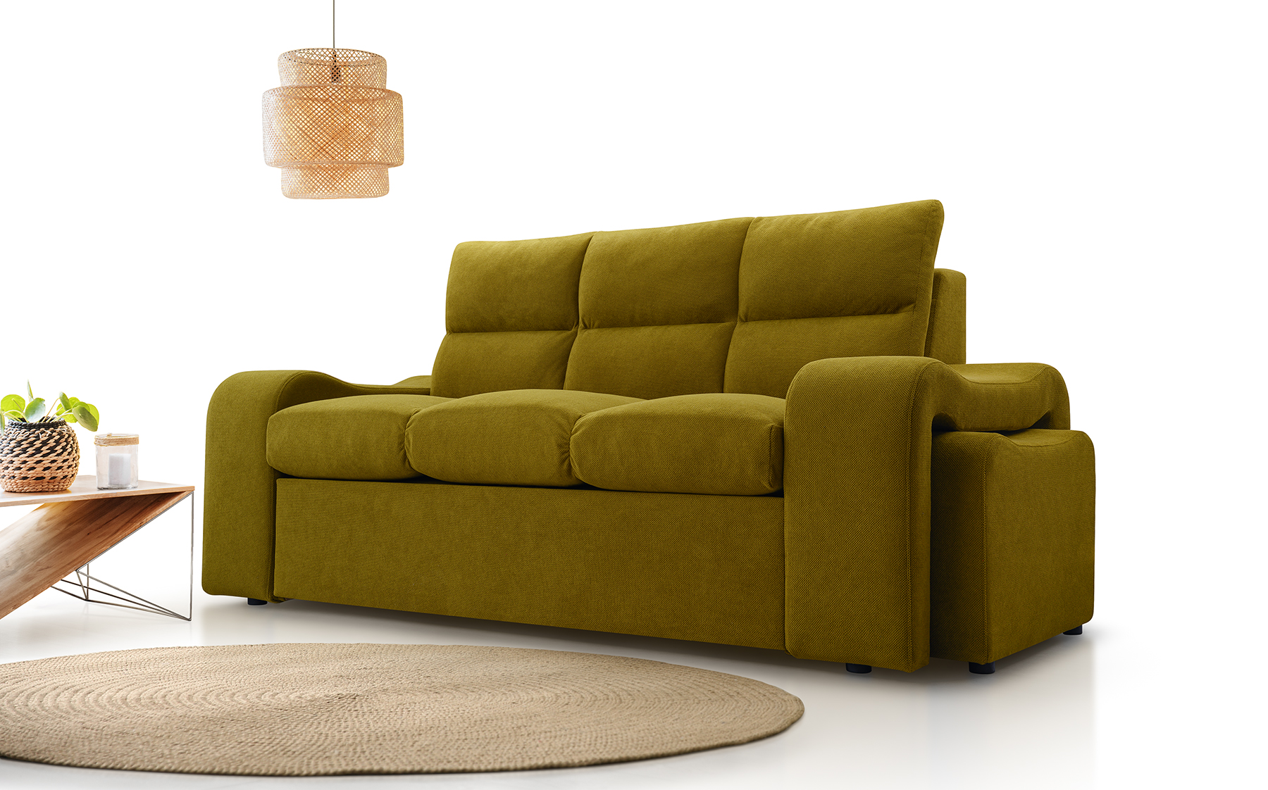 Sofa tradycyjna tapicerowana rozkładana do przodu Sonica
