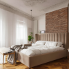 Łóżko tapicerowane Lavita Slim 140x200 cm – smukłe z pojemnikiem