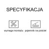 Narożnik Rozkładany Tapicerowany w kształcie litery U z Funkcją Spania Bitly Grand