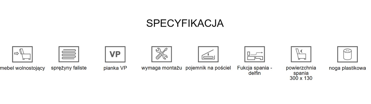 Narożnik Tapicerowany z Funkcją Spania Notica Grand U - Duża Rogówka do Salonu